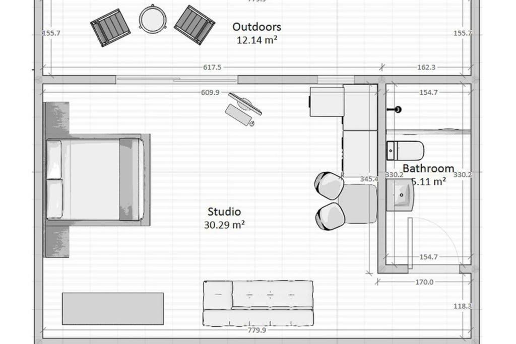 Cozy Studio Near The Beach Nea Iraklitsa Bagian luar foto